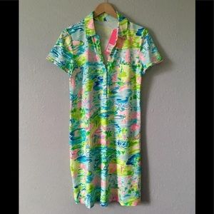 NWT Sadie Polo Dress in Honda Classic Size M